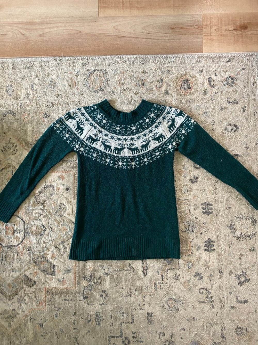 Maurices fair isle green sweater